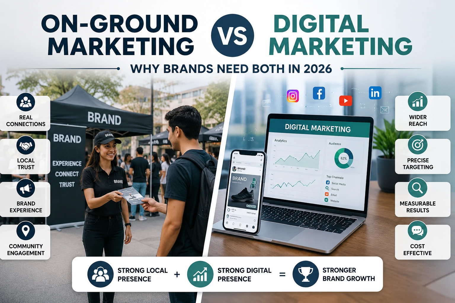 On-Ground Marketing vs Digital Marketing: Why Brands Need Both in 2026